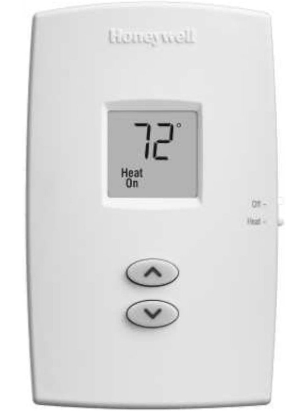 Single Stage Heat Only Non-Programmable Thermostat - Vertical Design, Easy